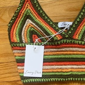 Crochet knit top